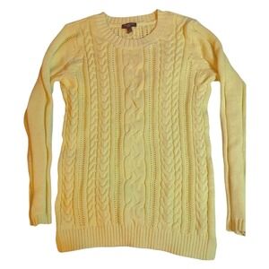 Talbot's lemon yellow crew neck sweater‎ SKUW253